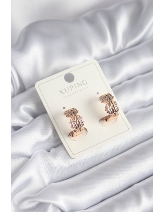 Xuping Model Zirkon Taşlı Halka Kadın Küpe - TJ-BKP8322