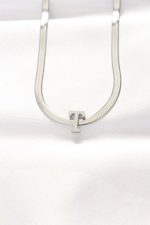 316L Çelik T Harfli Silver Renk İtalyan Zincirli Kolye - TJ-BKO8535 316L Çelik T Harfli Silver Renk İtalyan Zincirli Kolye - TJ-BKO8535