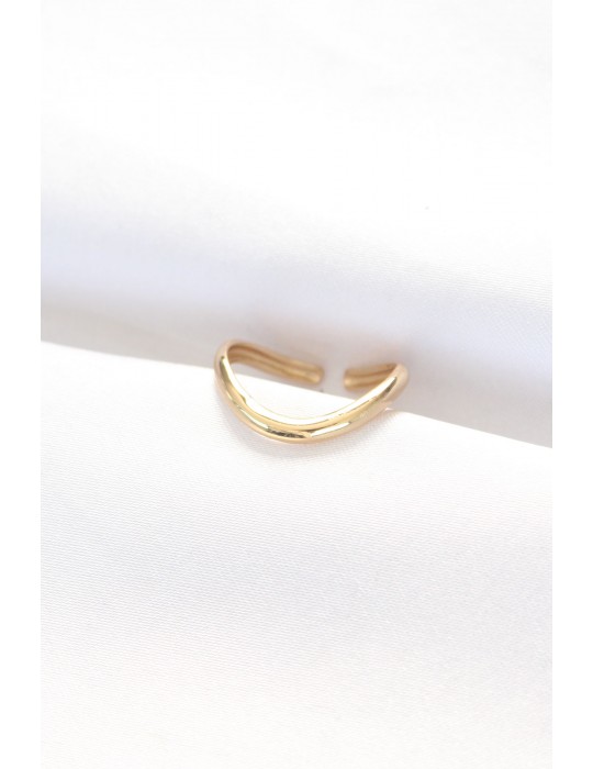 Yassı Gold Renk Ayarlanabilir Yüzük - TJ-BYK3101