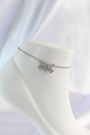 316L Çelik Gümüş Renk Minimal Tasarımlı Halhal - TJ-HH1570 316L Çelik Gümüş Renk Minimal Tasarımlı Halhal - TJ-HH1570