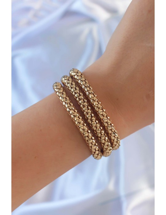 Altın Renk Çoklu Kadın Bileklik - TJ-BB6359