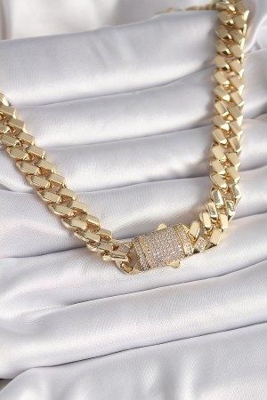 Pirinç Gold Renk VIP Exclusive Seri Gurmet Model Kadın Kolye - TJ-BKO9430 Pirinç Gold Renk VIP Exclusive Seri Gurmet Model Kadın Kolye - TJ-BKO9430