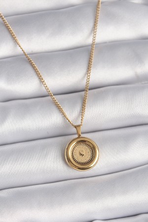 316L Çelik Gold Renk Zincir Gold Altın Model Kadın Kolye - TJ-BKO9572 316L Çelik Gold Renk Zincir Gold Altın Model Kadın Kolye - TJ-BKO9572