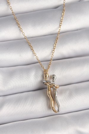 316L Çelik Gold Renk Zincir Renkli Sarılma Model Kadın Kolye - TJ-BKO9765 316L Çelik Gold Renk Zincir Renkli Sarılma Model Kadın Kolye - TJ-BKO9765