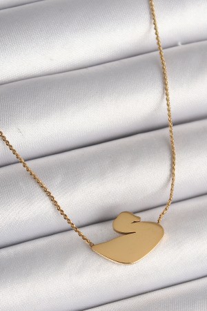 316L Çelik Gold Renk Zincir Kuğu Model Kadın Kolye - TJ-BKO9873 316L Çelik Gold Renk Zincir Kuğu Model Kadın Kolye - TJ-BKO9873