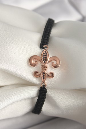 Pirinç Rose Renk Zirkon Taş İşlemeli Zambak Figür Asansörlü Makrome Model Kadın Bileklik - TJ-BB6808 Pirinç Rose Renk Zirkon Taş İşlemeli Zambak Figür Asansörlü Makrome Model Kadın Bileklik - TJ-BB6808