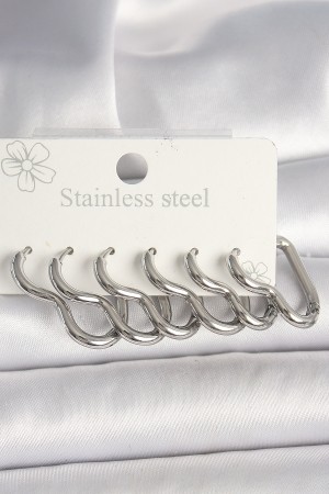 316L Çelik Gümüş Renk Kalp Model Kadın Küpe Seti - TJ-BKP10355 316L Çelik Gümüş Renk Kalp Model Kadın Küpe Seti - TJ-BKP10355