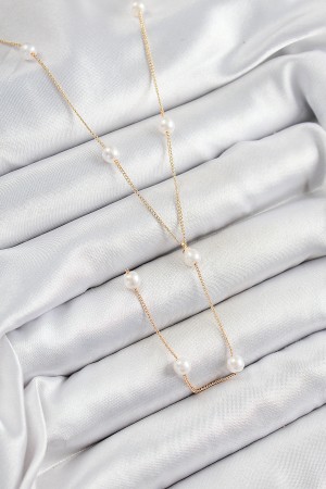 316L Çelik İnci Figürlü Y Model Gold Renk Kadın Kolye - TJ-BKO10340 316L Çelik İnci Figürlü Y Model Gold Renk Kadın Kolye - TJ-BKO10340