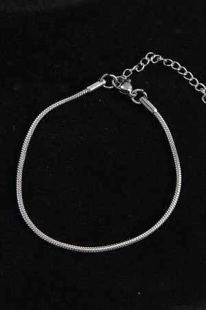 316L Çelik Oval İtalyan Model Gümüş Renk Erkek Bileklik - TJ-EB3739