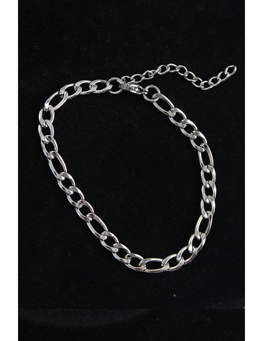 316L Çelik Klasik Model Gümüş Renk Erkek Bileklik - TJ-EB3745