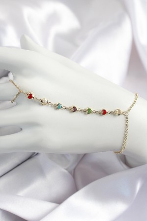 Pirinç Renkli Kalpli Zirkon Taşlı Y Model Gold Renk Kadın Şahmeran - TJ-SN680 Pirinç Renkli Kalpli Zirkon Taşlı Y Model Gold Renk Kadın Şahmeran - TJ-SN680