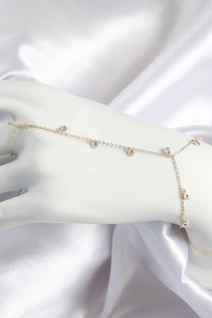 Pirinç Zirkon Taşlı Sallantılı Model Gold Renk Kadın Şahmeran - TJ-SN695 Pirinç Zirkon Taşlı Sallantılı Model Gold Renk Kadın Şahmeran - TJ-SN695