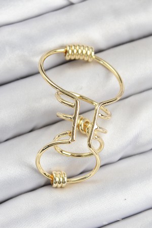 Pirinç Halkalı Model Gold Renk Kıkırdak Küpe - TJ-BKP11060 Pirinç Halkalı Model Gold Renk Kıkırdak Küpe - TJ-BKP11060