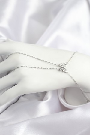 Pirinç Zirkon Taşlı Model Gümüş Renk Şahmeran - TJ-SN716 Pirinç Zirkon Taşlı Model Gümüş Renk Şahmeran - TJ-SN716