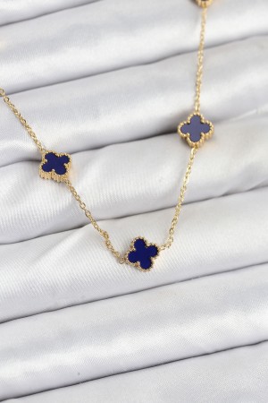 316L Çelik Zincir Gold Renk Lacivert Baby Boy Yonca Kadın Kolye - TJ-BKO10573 316L Çelik Zincir Gold Renk Lacivert Baby Boy Yonca Kadın Kolye - TJ-BKO10573