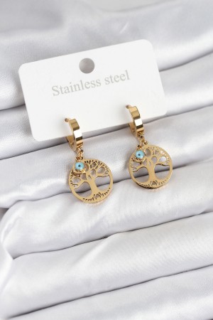 316L Çelik Yaşam Ağacı Model Kadın Küpe - TJ-BKP11229 316L Çelik Yaşam Ağacı Model Kadın Küpe - TJ-BKP11229