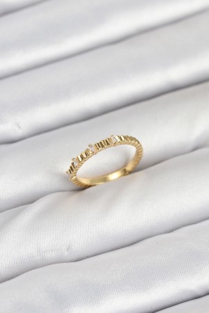 Pirinç Gold Renk Lazer Kesim Kadın Yüzük - TJ-BYK3892 Pirinç Gold Renk Lazer Kesim Kadın Yüzük - TJ-BYK3892