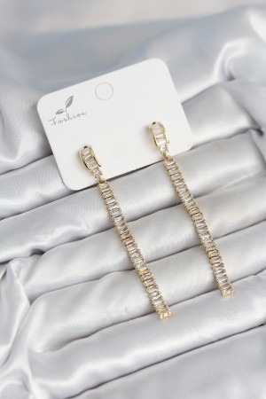 Su Yolu Baget Pirinç Kadın Küpe - TJ-BKP11301 Su Yolu Baget Pirinç Kadın Küpe - TJ-BKP11301