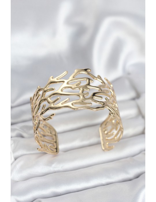 Pirinç Gold Renk Vintage Model Kadın Bileklik - TJ-BB8064