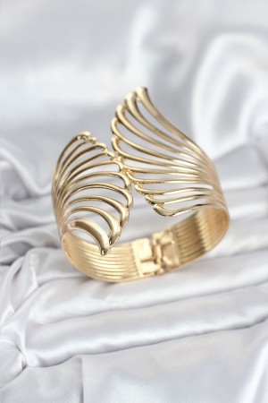 Pirinç Gold Renk Vintage Kadın Bileklik - TJ-BB8066 Pirinç Gold Renk Vintage Kadın Bileklik - TJ-BB8066