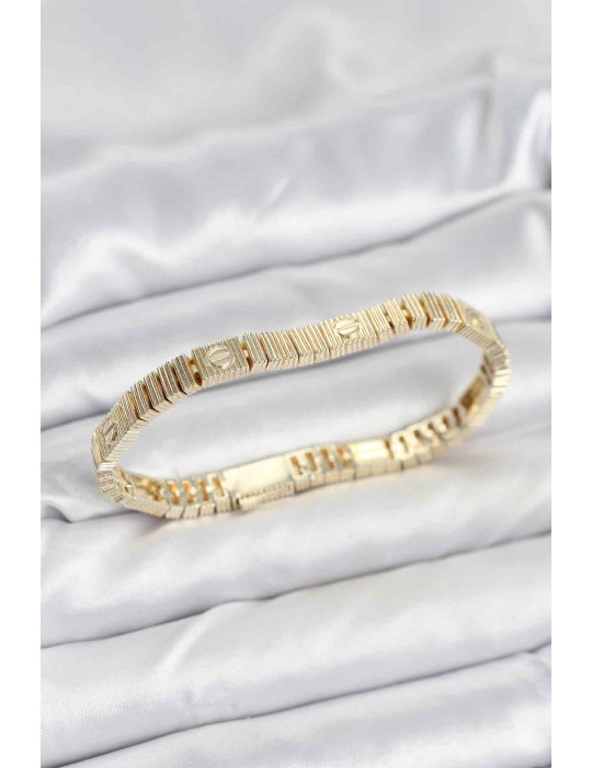 Gold Renk Vip Seri Bileklik - TJ-BB8078