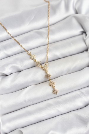 316L Çelik Zincir Gold Renk Kutup Yıldızı Model Kadın Kolye - TJ-BKO10664 316L Çelik Zincir Gold Renk Kutup Yıldızı Model Kadın Kolye - TJ-BKO10664