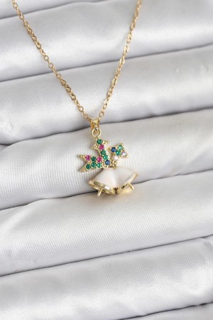 316L Çelik Zincir Gold Renk Chirtsmas Bell Model Yılbaşı Temalı Kadın Kolye - TJ-BKO10706 316L Çelik Zincir Gold Renk Chirtsmas Bell Model Yılbaşı Temalı Kadın Kolye - TJ-BKO10706