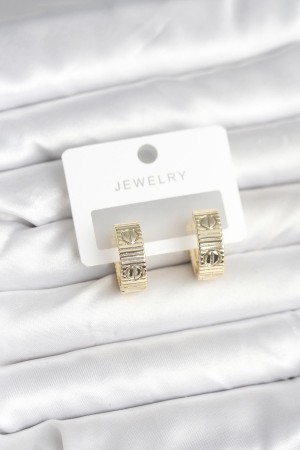 Pirinç Gold Renk Halka Kadın Küpe - TJ-BKP11381 Pirinç Gold Renk Halka Kadın Küpe - TJ-BKP11381