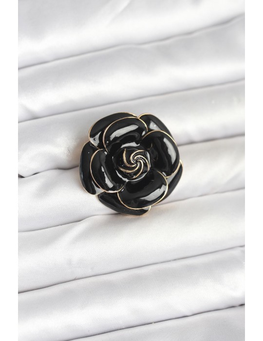 Siyah Gül Model Broş - TJ-BR457