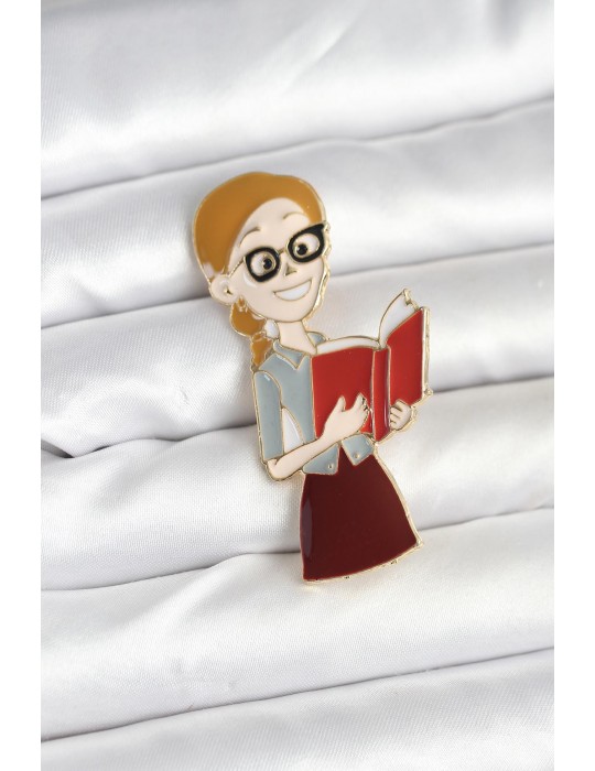 Öğretmen Figürlü Broş - TJ-BR463