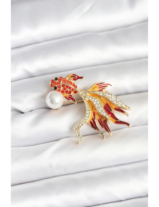 Japon Balığı Model Broş - TJ-BR468