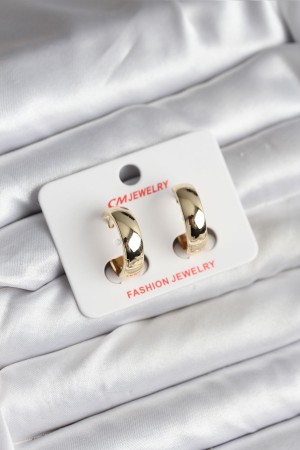 14K Gold Renk Kaplama Halka CM Kadın Küpe - TJ-BKP11430