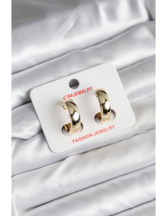 14K Gold Renk Kaplama Halka CM Kadın Küpe - TJ-BKP11430