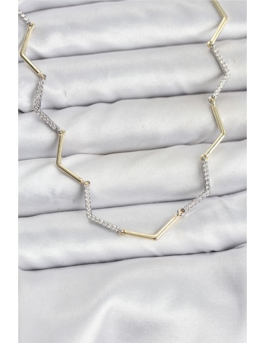 VIP Seri Zikzak Model Kadın Kolye - TJ-BKO10760