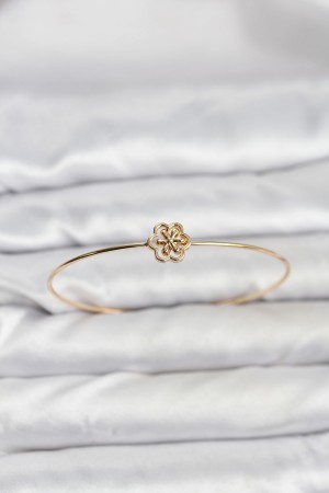 Lotus Model Gold Renk Bileklik - TJ-BB8141