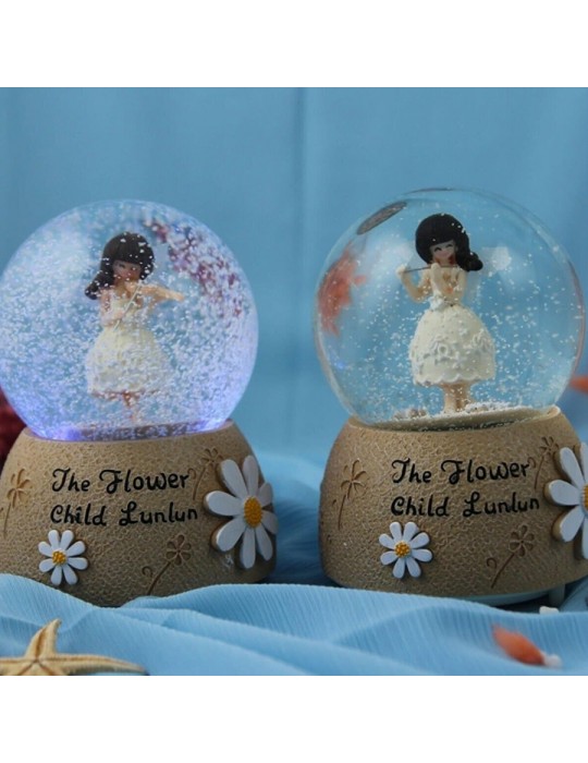 Kemancı Kız Kar Küresi Orta Boy