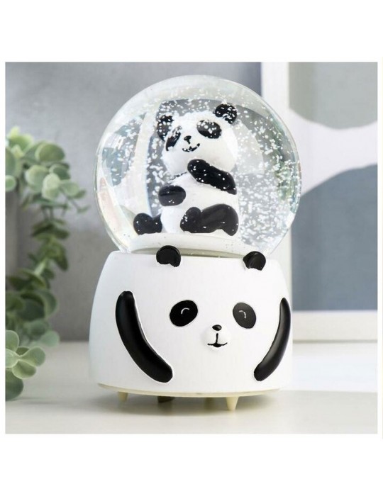 Siyah Beyaz Panda Kar Küresi Büyük Boy