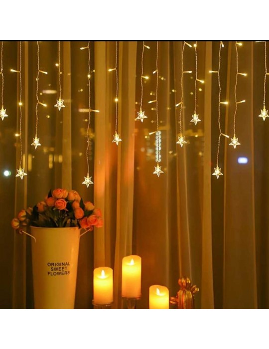 Yıldız 4 M 96 Led 19 Saçak 40-50-60 Cm Gün Işığı MZXX3-4