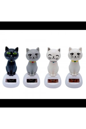 Güneş Enerjili Solar Sallanan Kedi 1 Adet Güneş Enerjili Solar Sallanan Kedi 1 Adet