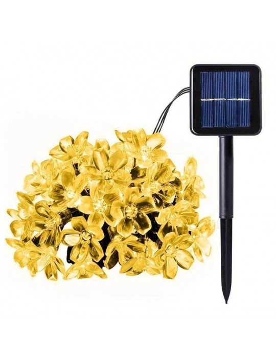 Solar 5m 50 Led Papatya Gün Işığı 8 Fonksiyonlu