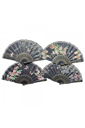 Plastik Kumaş Yelpaze 12 li Karışık OB-052