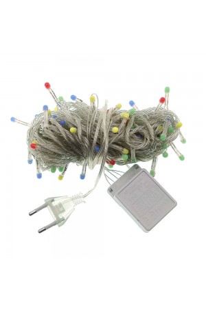 10 M 100 Led Damla Uçlu Led Işık Kırmızı Işık Şeffaf Kablo