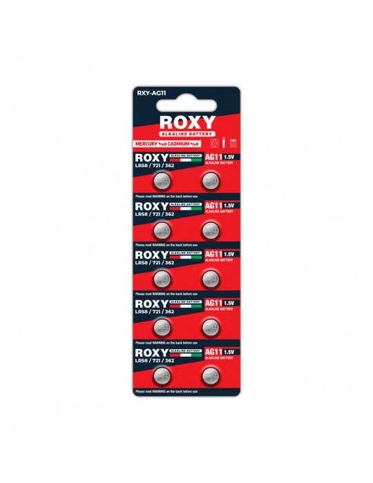 AG11 LR58/LR721/362 21 Mah Alkalin Düğme Pil 10 Lu Paket