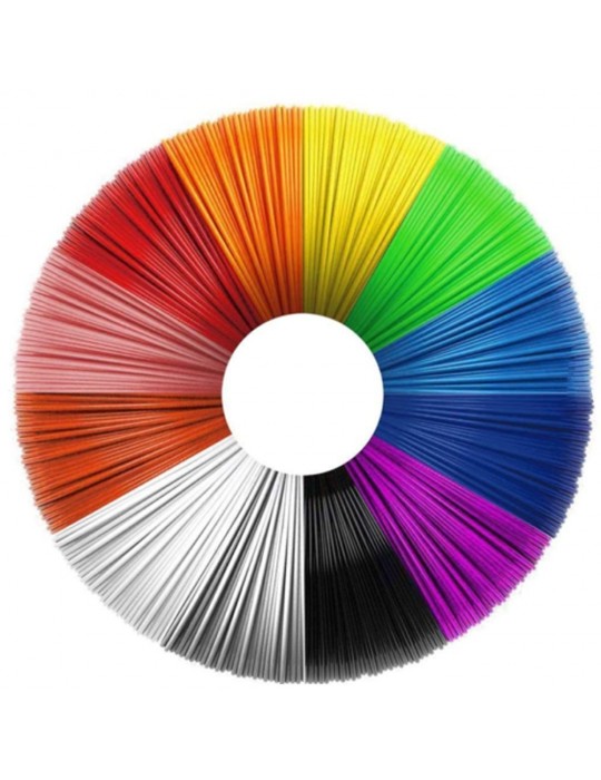 3D Kalem Yazıcı İçin Filament 10 Renk Toplam 20 Metre