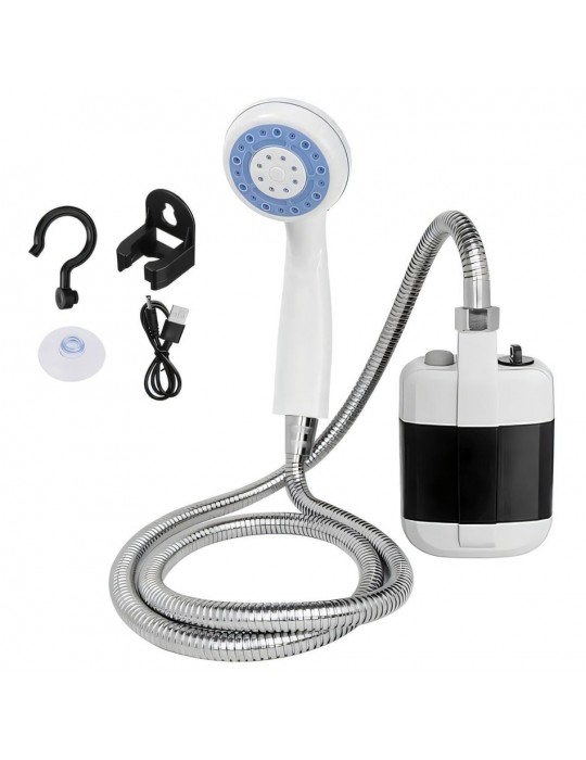 Taşınabilir Şarjlı Seyyar Duş Seti Pompa - Hortum - Duş Başlığı