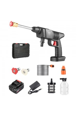 48V Şarjlı Çift Bataryalı Taşınabilir Basınçlı Oto Yıkama Bahçe Sulama Tabancası 48V Şarjlı Çift Bataryalı Taşınabilir Basınçlı Oto Yıkama Bahçe Sulama Tabancası