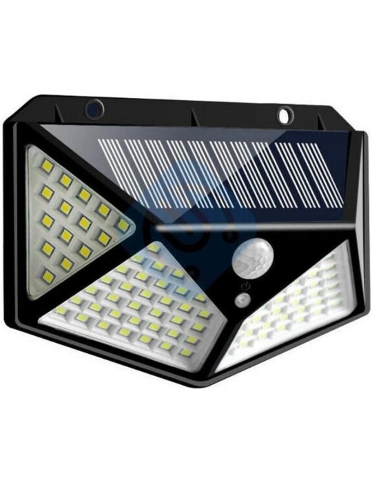 100 Led DIŞ Mekan Solar Aydınlatma Fotoselli Solar Lamba Hareket Sensörlü