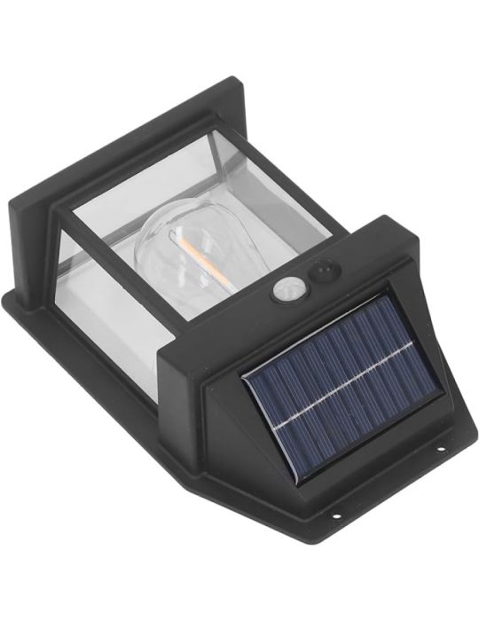 Güneş Enerjili Bahçe Aydınlatması Aplik Dekor Solar Ve Sensörlü Bahçe Balkon ve Garaj Lambası