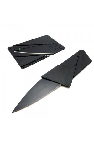 Portatif Katlanır Cüzdanda Taşınabilir Kredi Kartı Şeklinde Kamp Çakısı