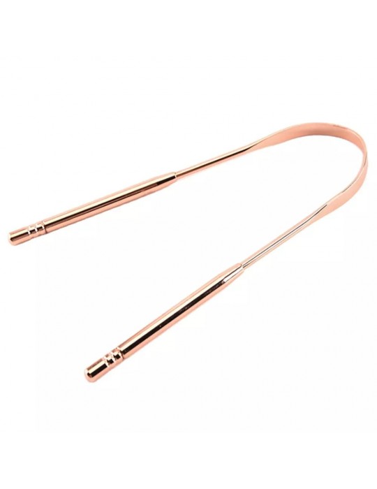 Hijyenik Dil Kazıyıcı Temizleme Dil Sıyırıcı Dil Temizleyici Bakır Hilal